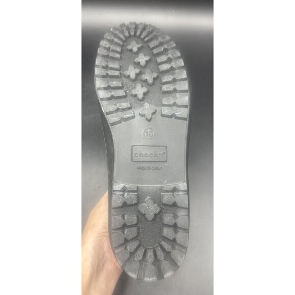 Chooka Women’s Duck Chelsea Black Slip On Rain Boot Waterproof Rubber Sz 10 - Picture 6 of 6